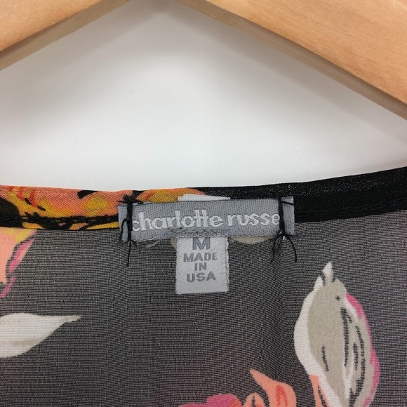 Charlotte Russo sheer sleeveless fall floral top - Picture 4 of 9